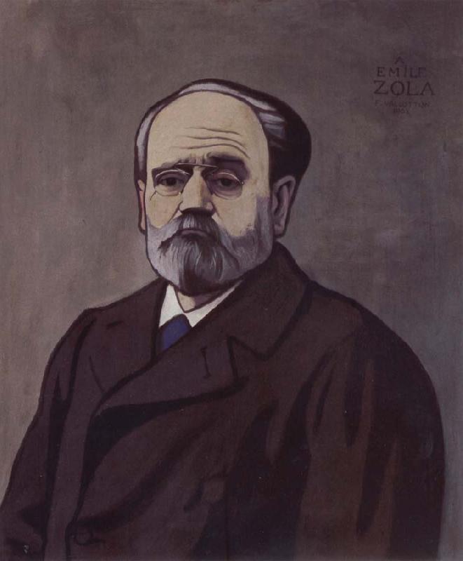 Felix Vallotton Portrait decoratif of Emile Zola oil painting picture